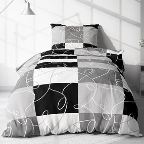 Pamut ágynemű PURA GREY 4 részes 140x200 cm