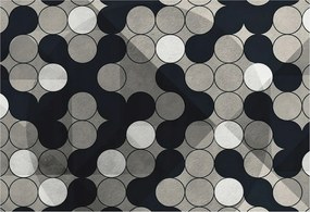 Dekoratív Fotótapéta Fali Fal Geometrikus körök 152x104 Ragasztó