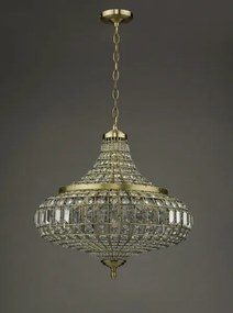 Där Lighting ASM0675 - ASMARA láncra szerelt csillár 6xE14/40W/230V, sárgaréz