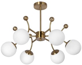 Csillár rúdon 6xE27/60W/230V arany