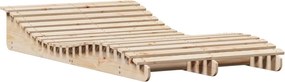 vidaXL tömör fenyőfa napozóágy 205 x 110 x 31,5 cm