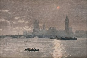 Flizelin tapéta Divatos 3D fali ragasztóval Éjszakai panoráma 104x70 Ragasztó