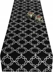 Futófelület fekete-fehér Vastag Szövet 40x140 csillag