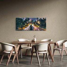 Egy éjszakai város képe (120x50 cm)