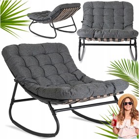 Kerti Hintaszék Pihenőszék Teraszra Nappaliba szürke Aurora