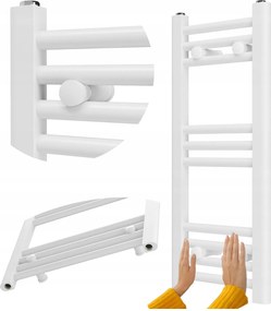 Fürdőszobai Radiátor Fehér Létra 30x70 cm Radiátor Szerelés 180° Breno