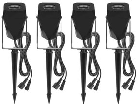 KÉSZLET 4x LED RGBIC Dimmelhető kültéri lámpa LED/7W/230V 3000-6500K IP65 Wi-Fi Tuya