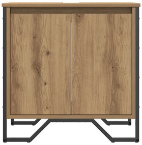 Fürdőszobai Mosdószekrény Tölgy 60x35x50 cm Szerelt Fa