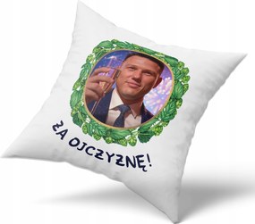 Ajándék Mentzen Nyomtatott Párna Fehér Sławomir A Hazáért Sławomir Választások