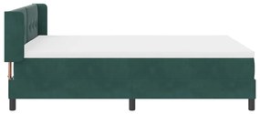 Boxspring Ágy Matrac Közepes Zöld 140x190 cm Bársony