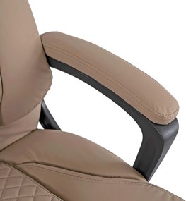 Forgószék bézs színben, műbőr kárpittal. PHONIX