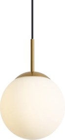Art Deco Függőlámpa Arany opálüveggel IP44 - Flore