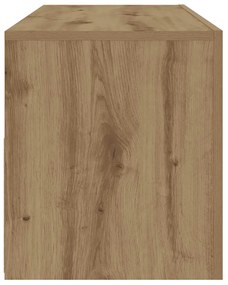 2 db kézműves tölgy színű éjjeliszekrény LED-del 60 x 35 x 40cm