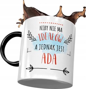 Fekete Bögre Ady Feleség Barátnő Ajándék Nyomtatott Fotóval