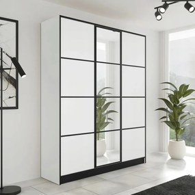 Eden 3D Gardróbszekrény 156,4cm, Fehér