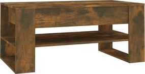 vidaXL füstös tölgy színű szerelt fa dohányzóasztal 102 x 55 x 45 cm