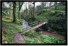 Poszterek keretben 60x40 Híd a parkban