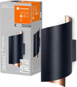 Intelligens Fali lámpa Led 12W 700lm Cct Fekete Smart+ WiFi