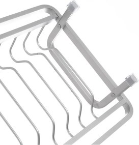 Fekete-fehér fém edényszárító 41,5x17 cm Deluxe – Orion