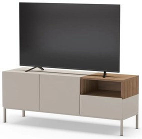 Krémszínű TV-állvány 140x55 cm Cailin – Marckeric