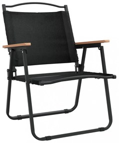 2 db fekete oxford szövet camping szék 54 x 55 x 78 cm