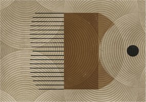 Fotótapéta Flizelin Dekoratív Hálószoba Harmónia geometria 208x146