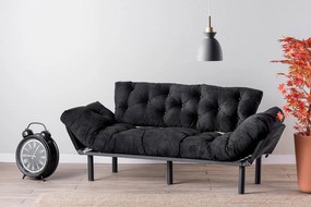 Design kanapéágy Wilona 185 cm fekete