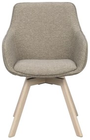 Bézs kárpitozott étkezőfotel szett 2 db-os Alison – Rowico