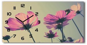 Vízszintes üvegóra Rózsaszín virágok pl_zsp_60x30_f_104707608