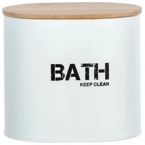 Gara fehér fürdőszobai tárolódoboz fedéllel - Wenko