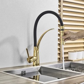 Konyhai csaptelep Rea GASPAR high BLACK / GOLD