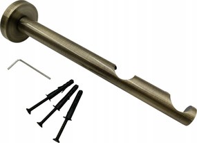 Függönykarnis tartó 19+19mm dupla Fém Techno Arany Antik