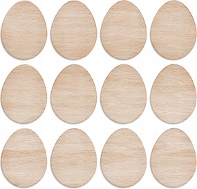 Színezhető Húsvéti Tojások, Fa Díszek, 12 darabos szett