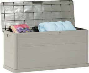 WOODYS Kerti műanyag tárolódoboz 280 L világosszürke