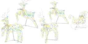 LED rénszarvasok 40 LED-del 5 pcs Többszínű PET