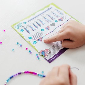 Disney Lilo és Stitch, A csillagkutya Purple charm karkötő készítő szett