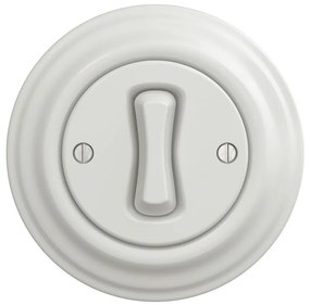 Kliklap - Retro keresztkapcsoló 7-es kerettel fehér