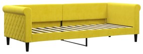 sárga kihúzható szövet heverő 80 x 200 cm