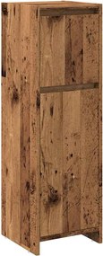 vidaXL Fürdőszobaszekrény régi fa 30x30x95 cm gépelt fa