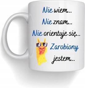 Nyomott mintás bögre Nem Ismerem Magam, Keresek Egyet...