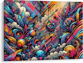 Kép - Színes graffiti (70x50 cm)