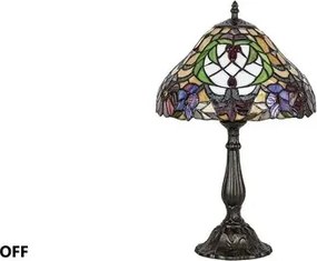 éjjeli lámpa e27 60w bronz/többszínű mirella