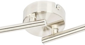 Acél mennyezeti spotlámpa fehér búrával 4-lámpás, állítható - Hetta