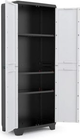 LINEAR TALL Szekrény 173 x 68 x 39 cm fekete+ világos szürke