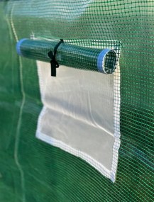 Nagy megerősített kerti fóliasátor PRÉMIUM 3 × 6 m + AJÁNDÉK