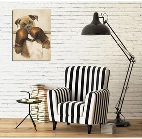 Boxer vászon fali kép, 30 x 40 cm
