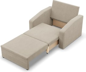 Vertico fekvőfotel, 80 cm széles, fonott, bézs