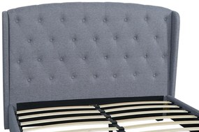 Szürke Kárpitozott Ágykeret 140x200 ANGELO