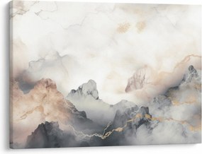 Kép - Hegyi absztrakció márvány textúrával (70x50 cm)