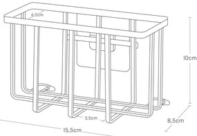 Fehér öntapadós fém mosogatóeszköz tartó Film Hook – YAMAZAKI